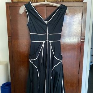 Calvin Klein sundress with white piping size 2